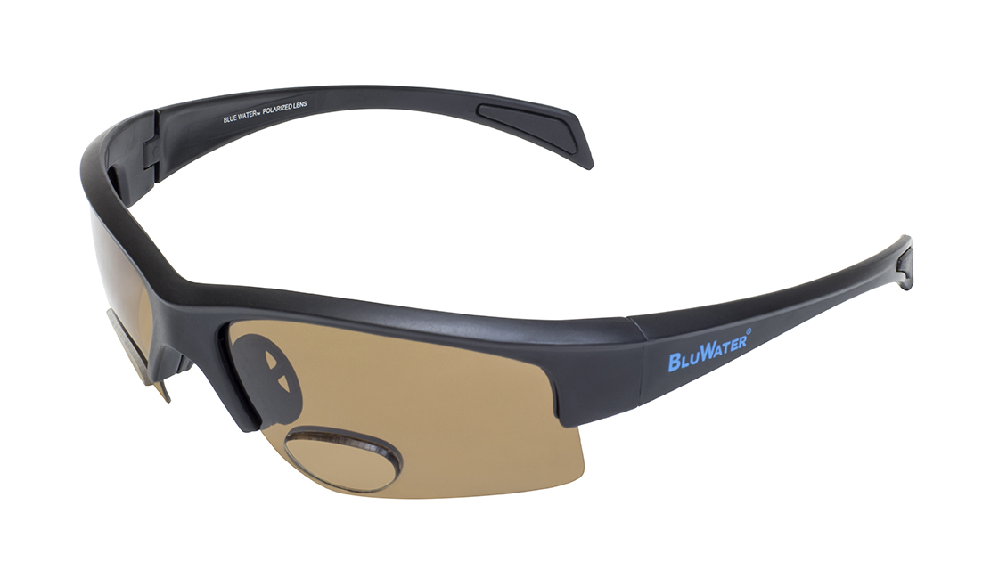 MENS BluWater Brand Brown Lens Polarized Hydrophobic Boating Sunglasses Daytona 