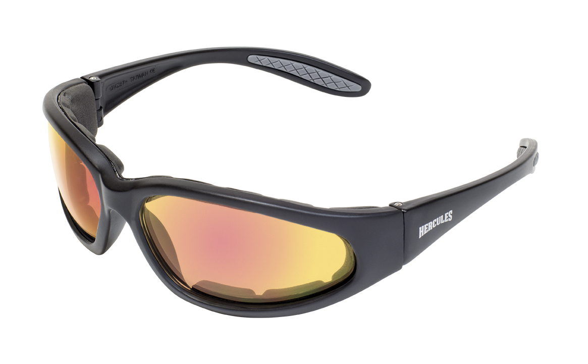 Kategorie 3 Global Vision Rider UV400 Motorrad-Sonnenbrille mit Mikrofaser-Aufbewahrungstasche getöntes UV400-Gläser bruchsicher 