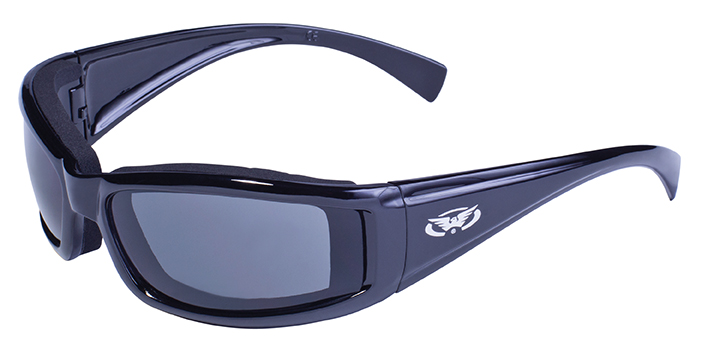 Black Frame/ Clear Lens Global Vision Stray Cat Motorcycle Glasses 