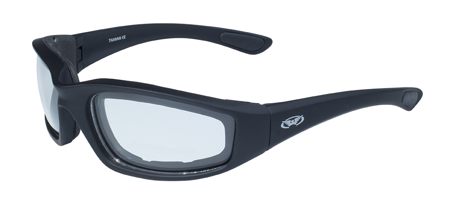 Global Vision Kickback Infrangibili UV400 occhiali da motociclista occhiali da sole e custodia per riporre 