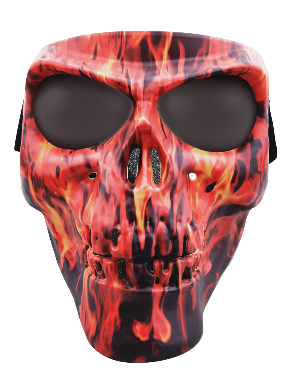 Gå op og ned basketball Mockingbird Skull Mask Flame SM - Global Vision